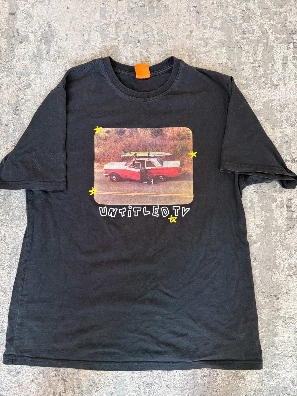 Black Graphic Crewneck Tee